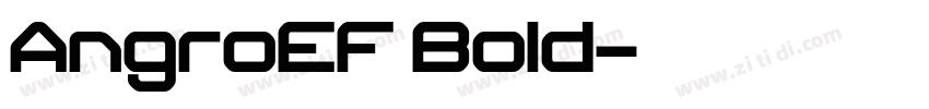 AngroEF Bold字体转换